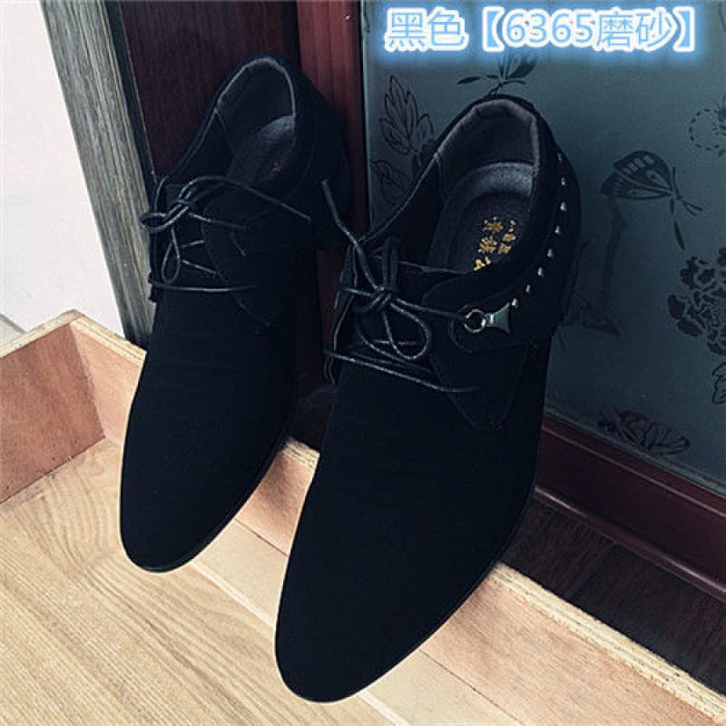 スエード靴 上質スエード メタルバックル ドレスシューズ